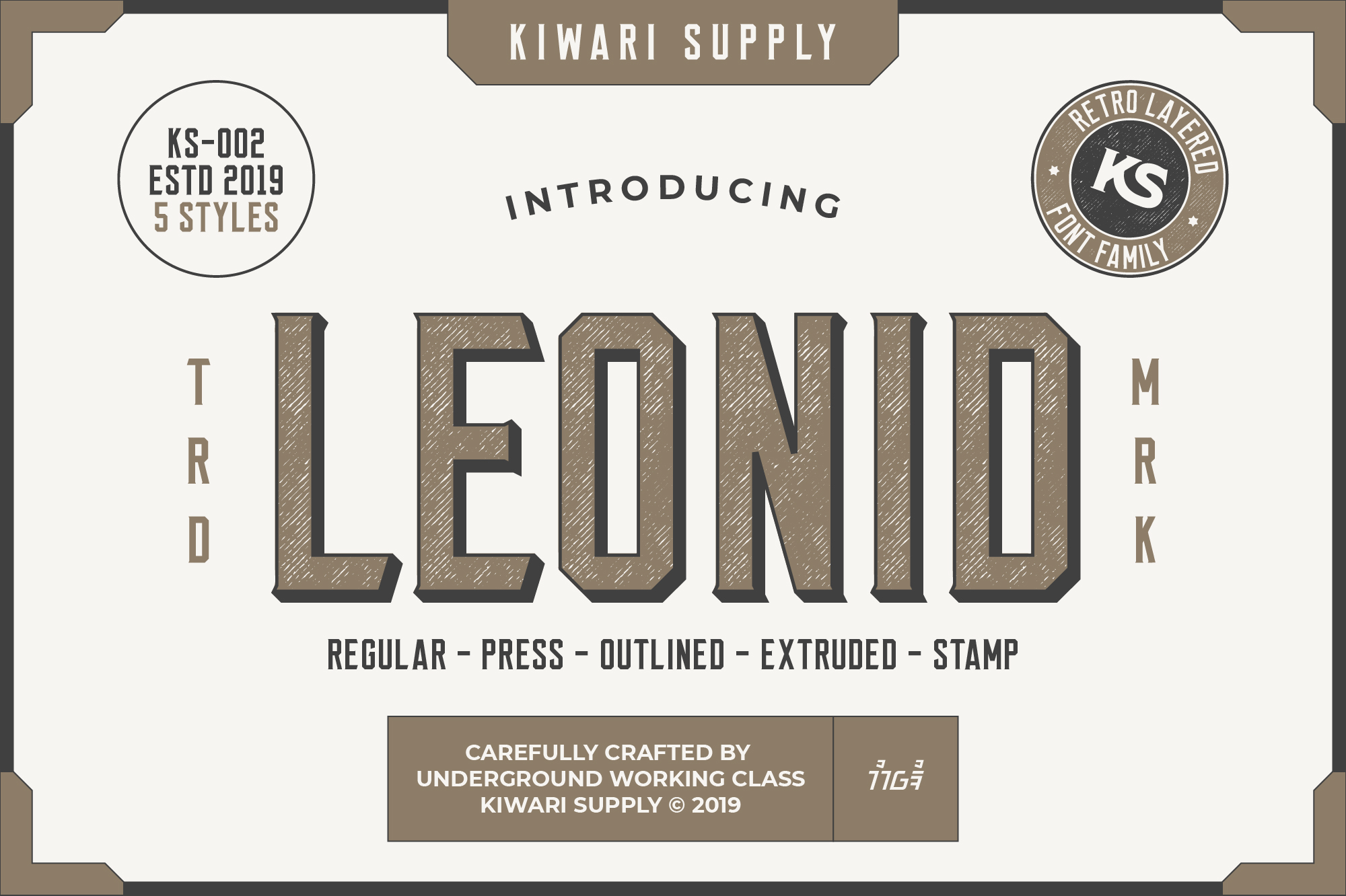 Leonid Regular Font preview